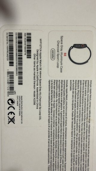 Apple Watch SE 44mm Gris Espacial