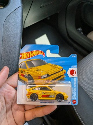 Hot Wheels 1985 Honda CR-X Amarillo