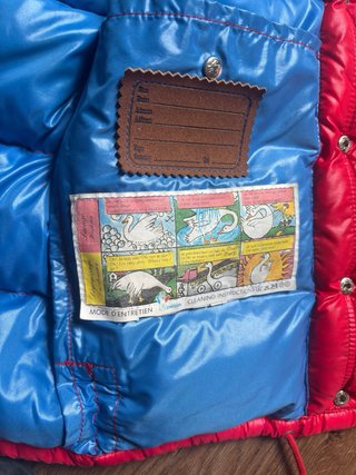 Moncler smanicato uomo M rosso/blu