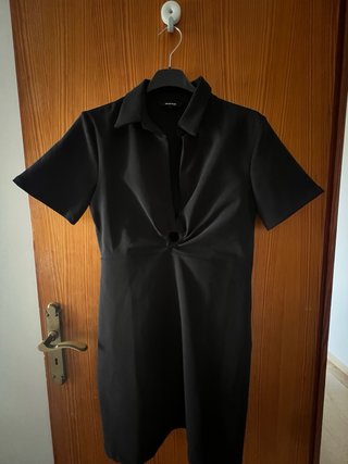 Vestido Negro Desigual Talla M