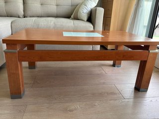 Mesa de centro madera y cristal