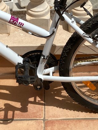 Bicicleta Rockrider 5.0 RR Blanca  B’twin design