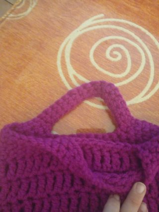 2 Bolsos Pulsera Crochet Azul y Morado