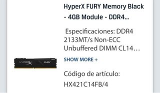 Memorias RAM HyperX FURY