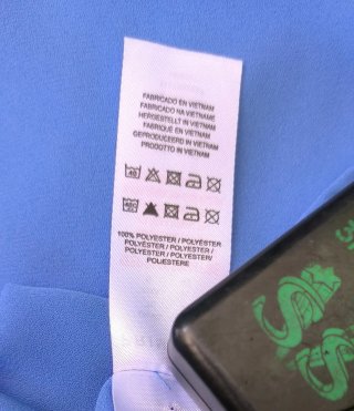 Camisa de verano azul