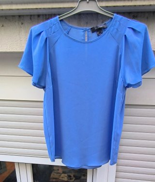 Camisa de verano azul