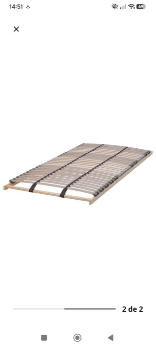 Somier y colchón de Ikea,  para cama-litetera Kura