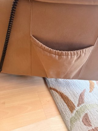 Sillón reclinable eléctrico polipiel beige