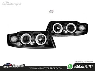 FAROS DELANTEROS OJOS DE ANGEL PARA AUDI A4 B6