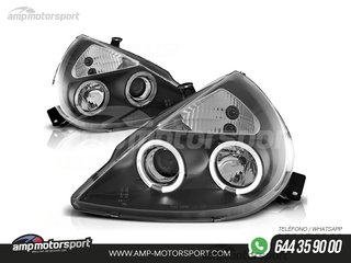FAROS DELANTEROS OJOS DE ANGEL PARA FORD KA