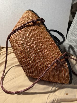 Bolso Rafia Vintage Trenzado Multicolor