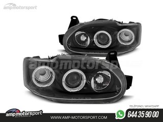 FAROS DELANTEROS OJOS DE ANGEL PARA FORD ESCORT MK7