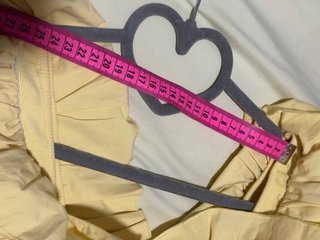 Body Zara volantes amarillo