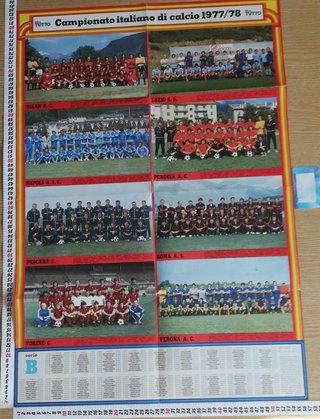 Poster Hellas Verona 1985/86 di Stelle Super Gol