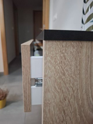Mueble recibidor con espejo