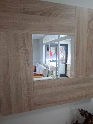 Mueble recibidor con espejo