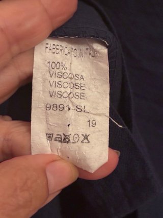 Camisa manga corta azul Made in Italy