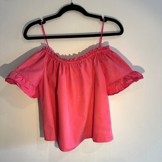 Top Rosa de algodón Pull & Bear talla M