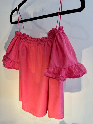 Top Rosa de algodón Pull & Bear talla M