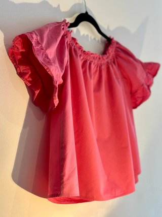 Top Rosa de algodón Pull & Bear talla M