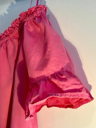 Top Rosa de algodón Pull & Bear talla M