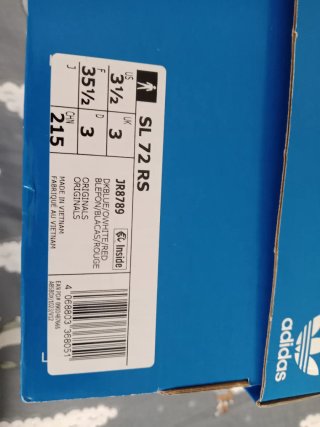 Zapatillas Adidas SL 72 Azul/Blanco Talla 35.5