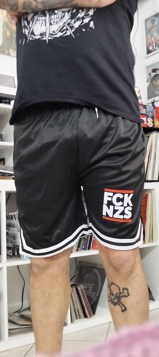 Fck Nzs mesh shorts antiracism punk
