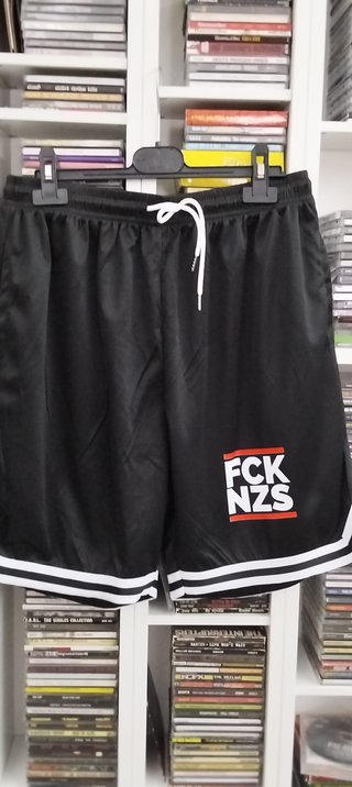 Fck Nzs mesh shorts antiracism punk