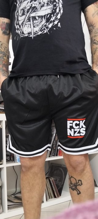 Fck Nzs mesh shorts antiracism punk