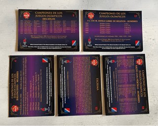 Lote 5 Cartas Juegos Olímpicos Coca-Cola