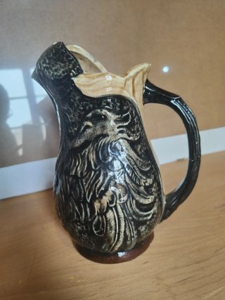 Jarra cerámica vintage diseño ave