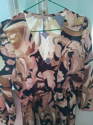 Vestido estampado mujer