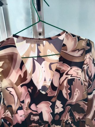 Vestido estampado mujer
