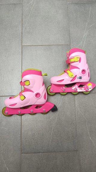 Patines Oxelo Niños Ajustables Rosa Talla 32-34