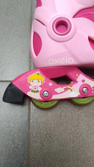 Patines Oxelo Niños Ajustables Rosa Talla 32-34