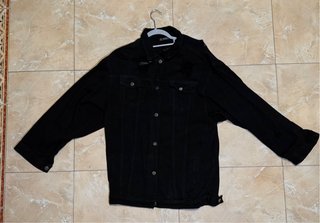 Chaqueta vaquera negra Shein Talla S