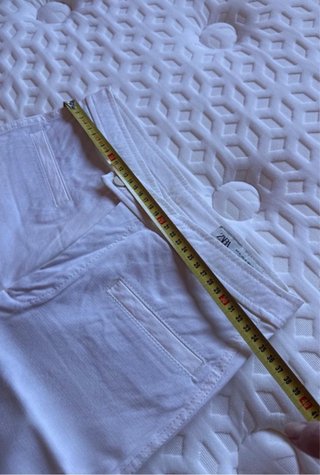 Pantalón Leggings Zara Blanco Crudo