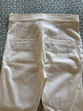Pantalón Leggings Zara Blanco Crudo