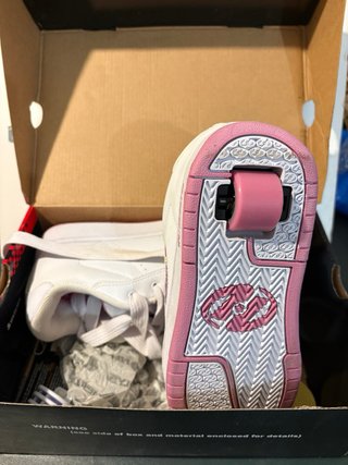Zapatillas Heelys Blancas y Rosas