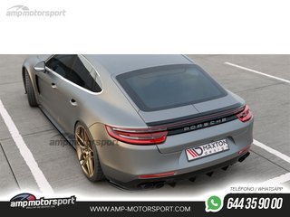 DIFUSOR TRASERO PORSCHE PANAMERA 2019-- NEGRO BRILLO