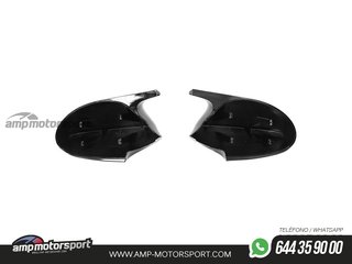 CARCASAS ESPEJOS RETROVISORES BMW SERIE 1 / SERIE 3 LOOK M NEGRO BRILLO