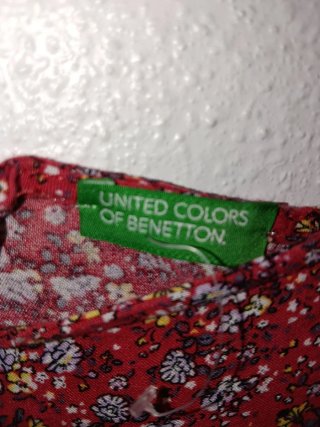 Vestido Largo Benetton Estampado Floral