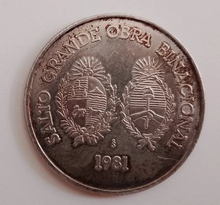 Uruguay 100 Nuevos Pesos 1981  Argento 25000 Unc
