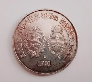 Uruguay 100 Nuevos Pesos 1981  Argento 25000 Unc