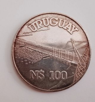 Uruguay 100 Nuevos Pesos 1981  Argento 25000 Unc