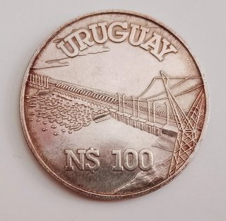 Uruguay 100 Nuevos Pesos 1981  Argento 25000 Unc
