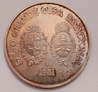 Uruguay 100 Nuevos Pesos 1981  Argento 25000 Unc