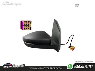 RETROVISOR COMPLETO DERECHO PARA VOLKSWAGEN POLO 6C / POLO 6R