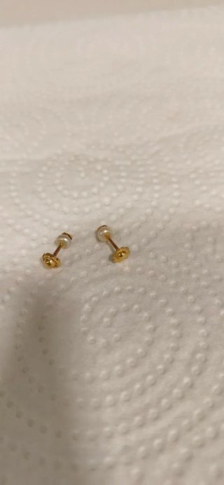 Pendientes Tous Oso Perla Oro 18k Bebé