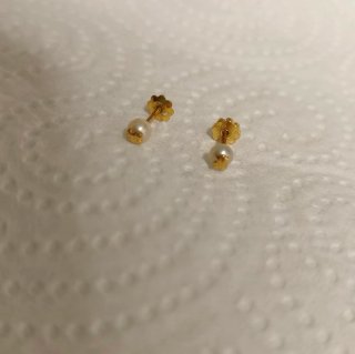 Pendientes Tous Oso Perla Oro 18k Bebé